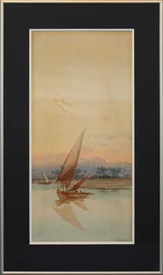 Дьюкейн Элла Мари, Лэмплоу Огастес Осборн, Линас-Грэй Джон Абернети, Вард Кирилл, Палмер Гарольд Саттон, Пайн Томас, Ханнафорд Чарльз Эдвард. Лот из шестнадцати акварелей